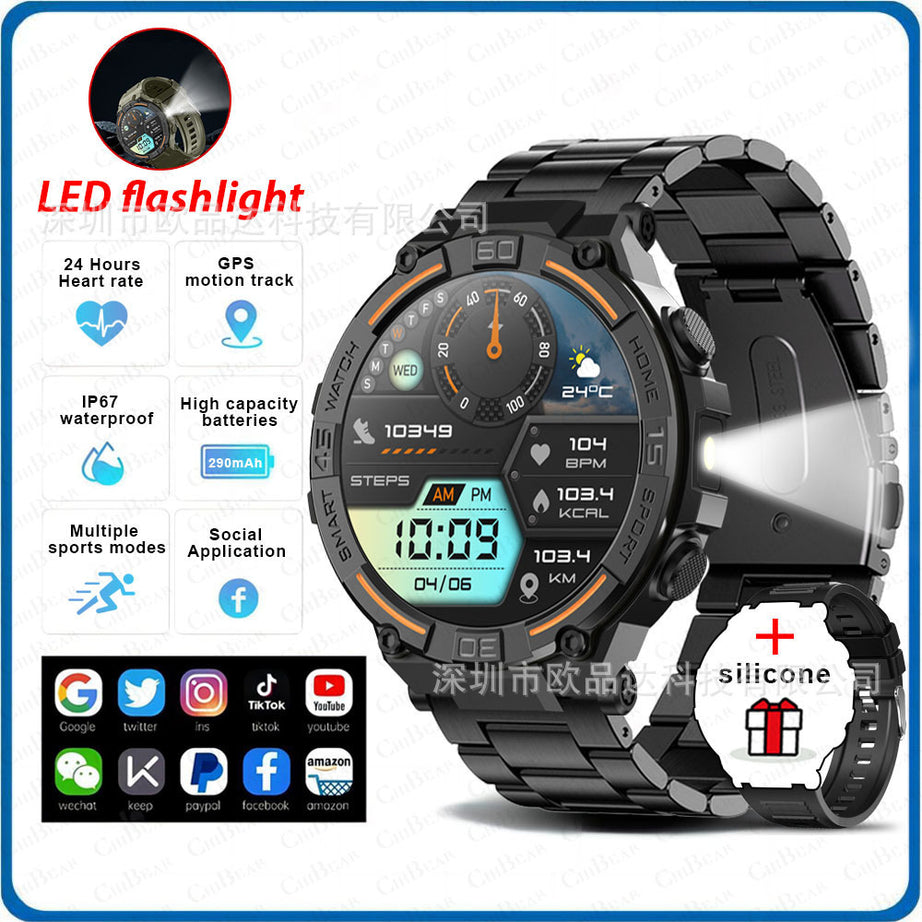 Outdoor HW50 Waterproof Bluetooth Call Smart Watch