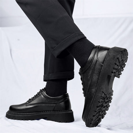 Men's Leather Fashion Trend British Style Shoes
