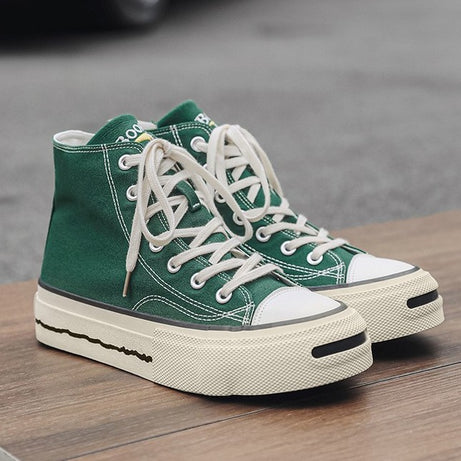 Men's High Top Trendy Canvas Casual Shoes
