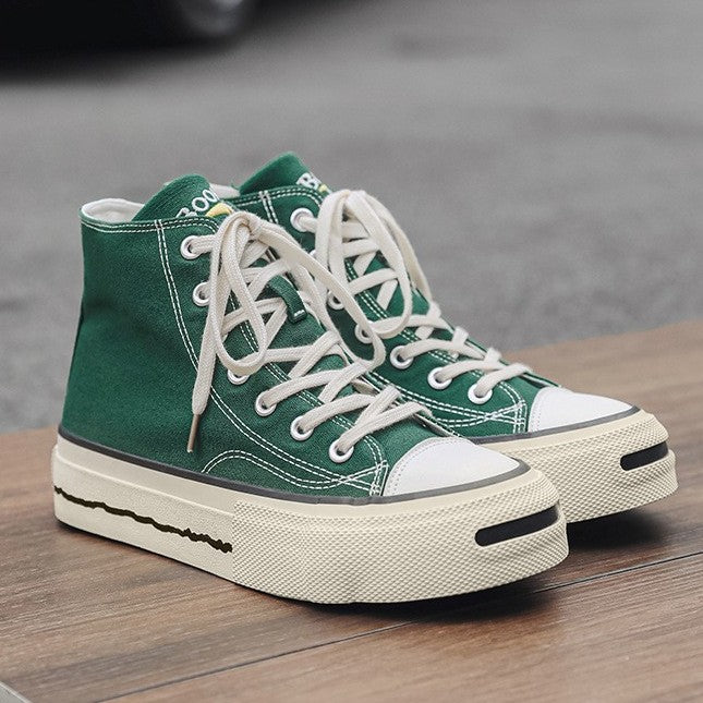 Men's High Top Trendy Canvas Casual Shoes