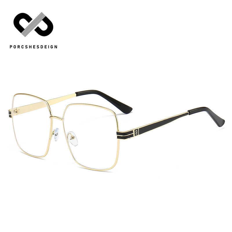 Men's Tide Retro Metal Large Frame  Sunglasses