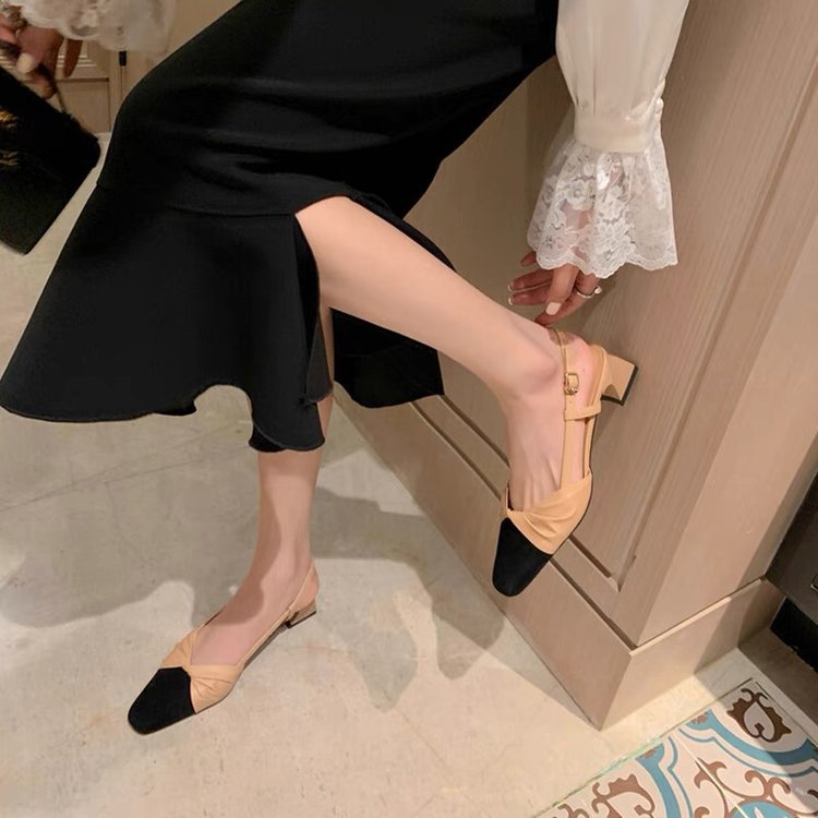 Women's Summer Thick Middle Heel Sandals