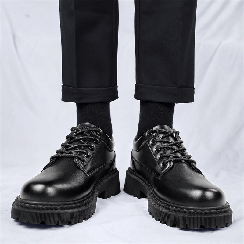 Men's Leather Fashion Trend British Style Shoes