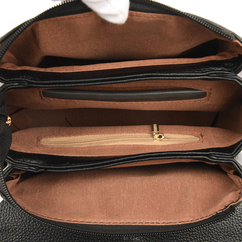 Women's Leather Portable Square Shoulder Bag