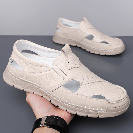 Men's Leather Breathable Casual Sandals
