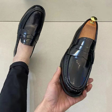 Men's Leather High-end Loafers Casual Shoes