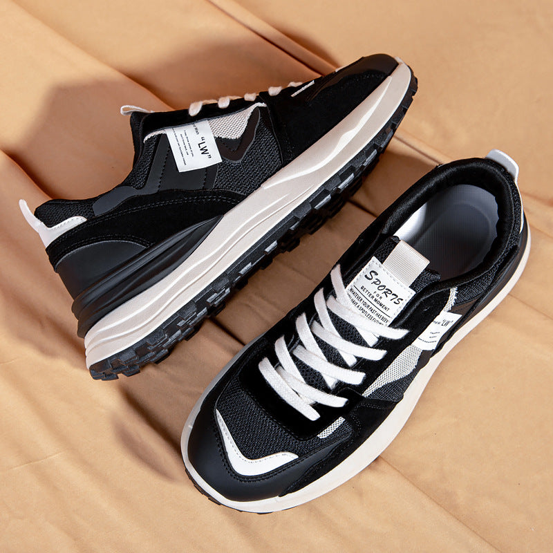 Men's Low-Top Suede Stitching Forrest Gump Running Shoes