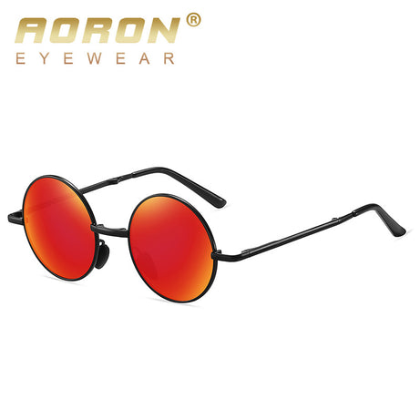 Men's Foldable Round Frame Sunglasses