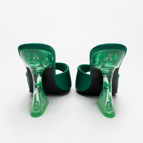 Women's High-heeled Leather Sandals