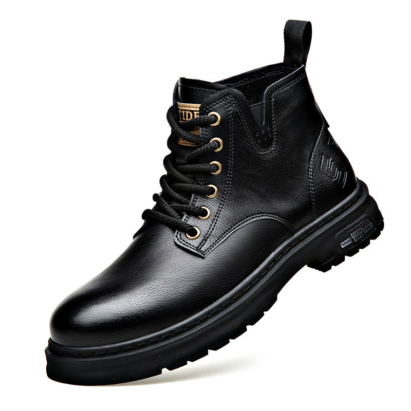 Men's Leather British Style Martin Boots