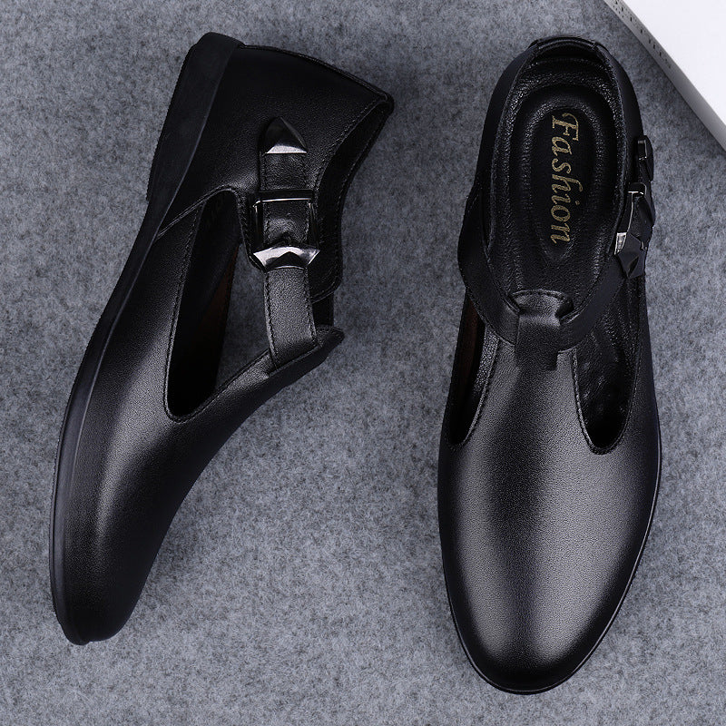 Men's Genuine Leather Casual Sandal Shoes