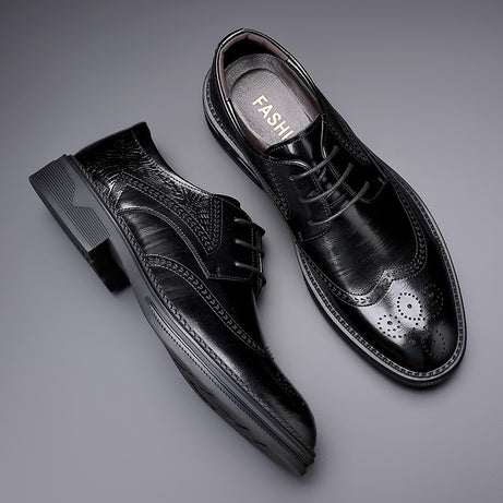 Men's Leather Crocodile Pattern Formal Shoes