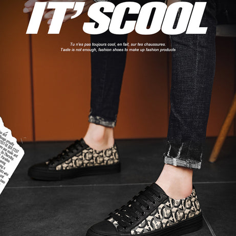 Men's Low-Top Canvas Casual Shoes