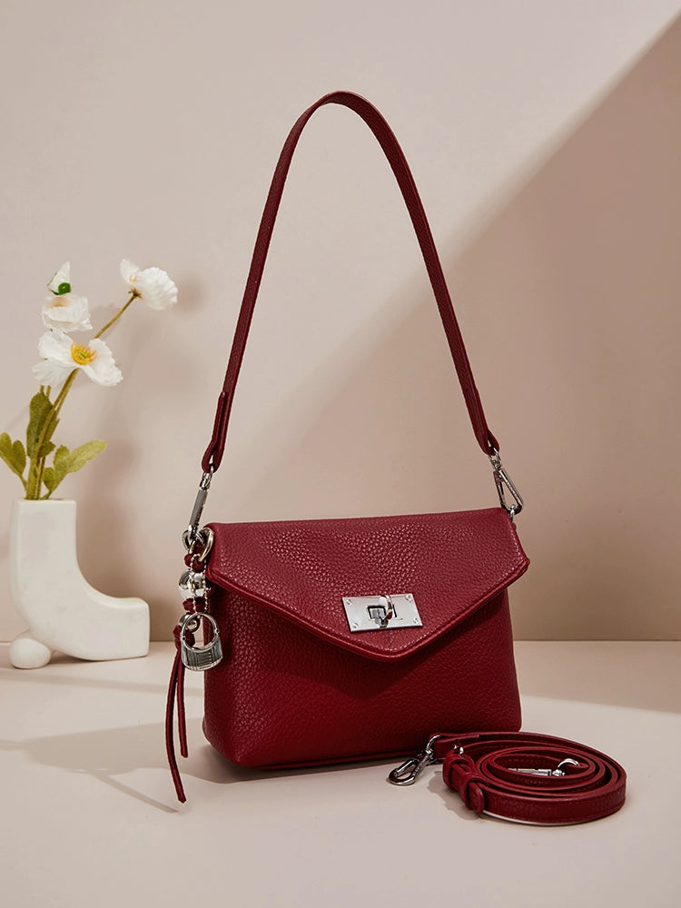 Women's Leather Stylish Square Shoulder Bag