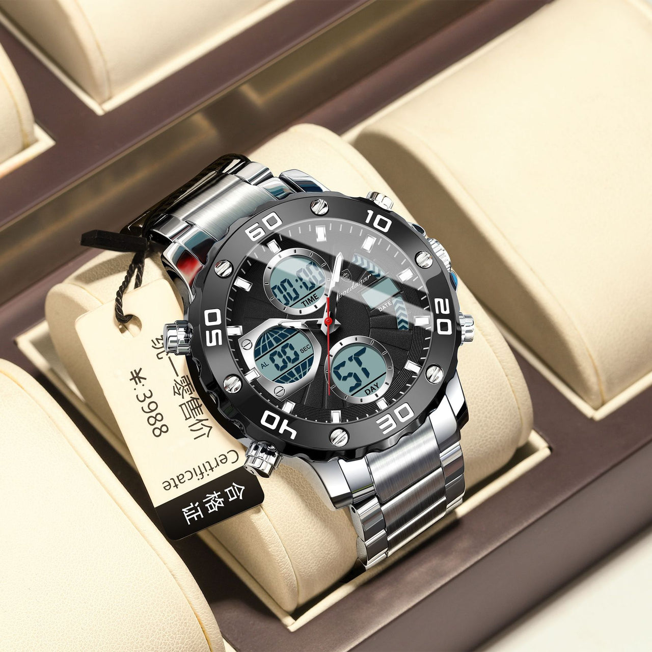 Men's Dual-display Electronic Watch