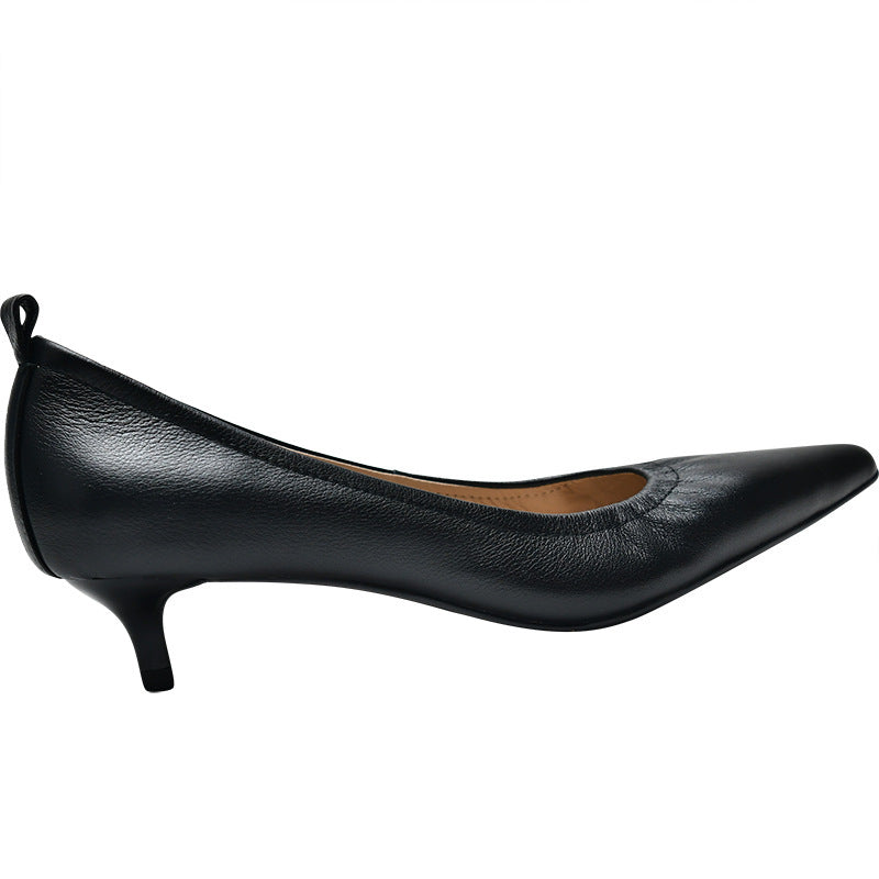 Women's Pointed Middle Heels Trendy Shoes