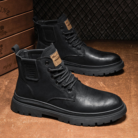 Men's Low-Top Casual Leather Martin Boots