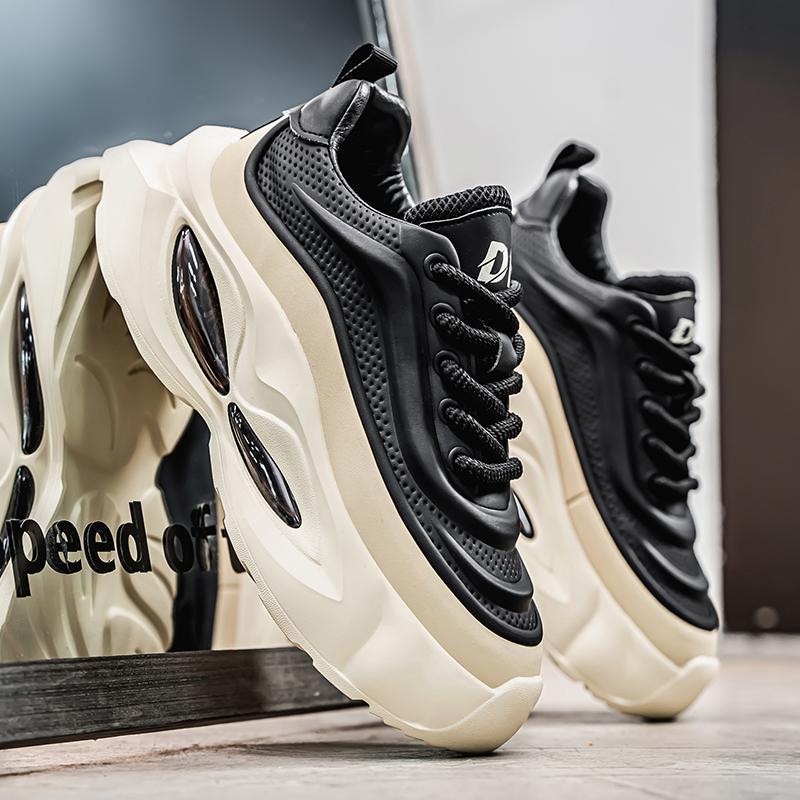 Men's Fashion Microfiber Trendy Casual Shoes