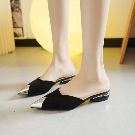 Women's Pointed Toe Slippers Thin Heels Sandals