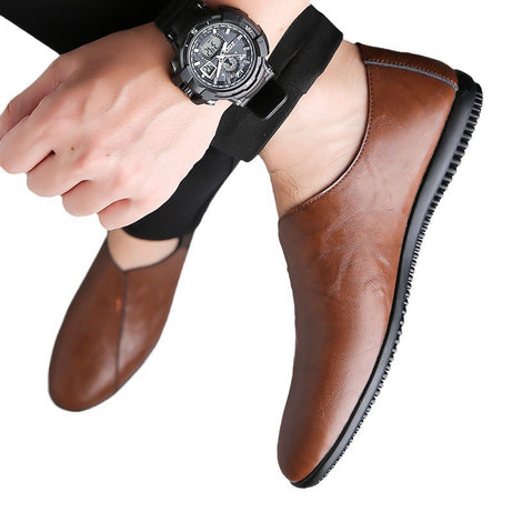 Men's Leather Versatile Trendy Casual Shoes