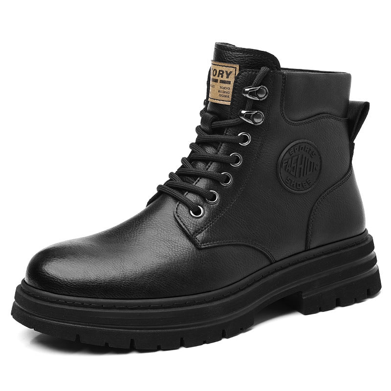 Men's Leather Martin Boots Casual Shoes