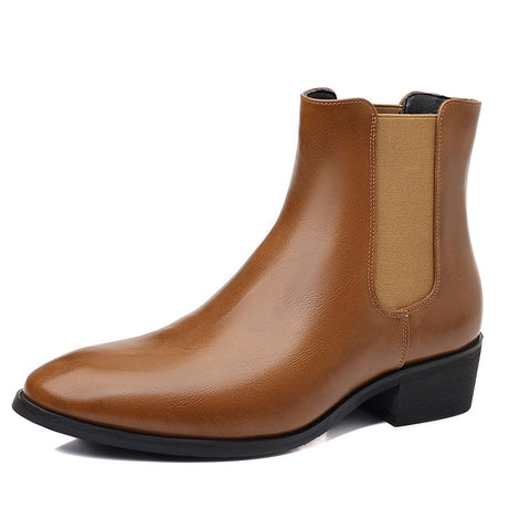 Men's Leather British Style Chelsea Boots