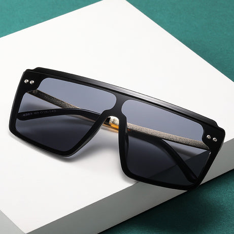 Women's Large Frame Fashion Integrated Sunglasses
