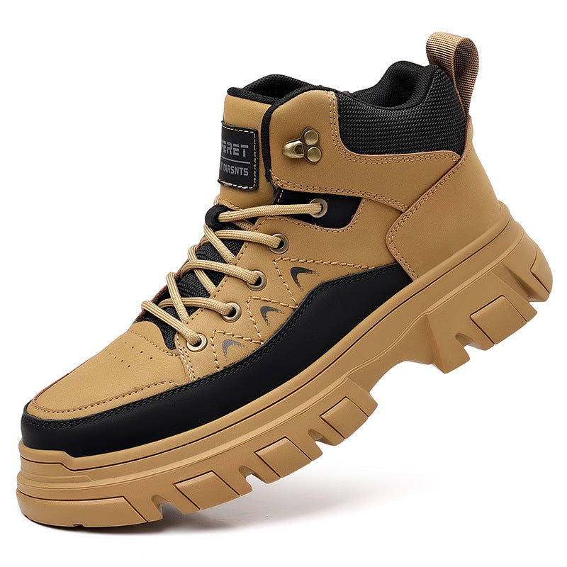 Men's Leather Martin Boots Trend Casual Shoes