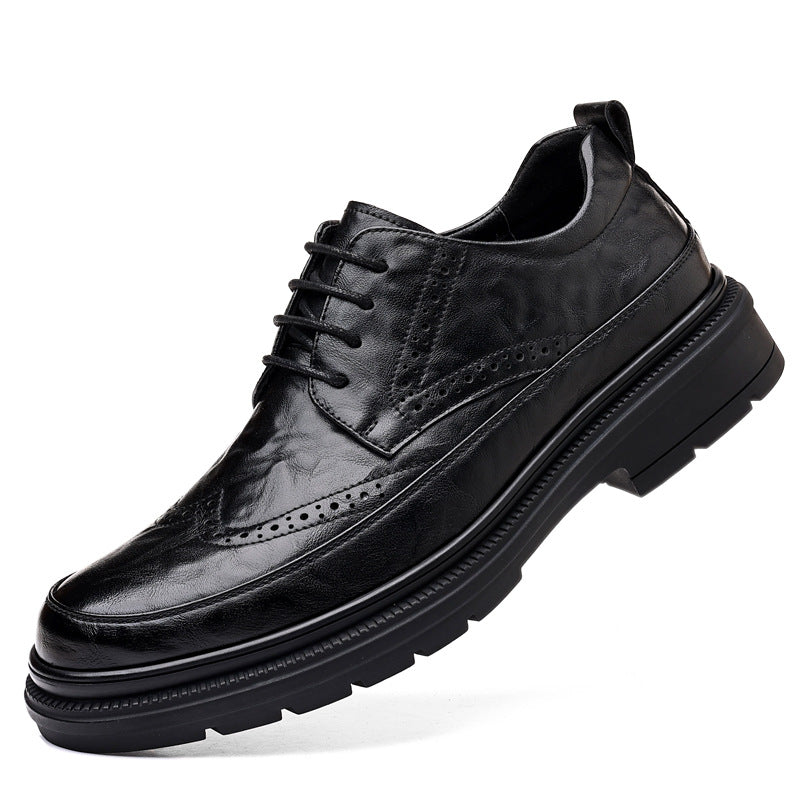 Men's Leather Fashionable Trendy Casual Shoes