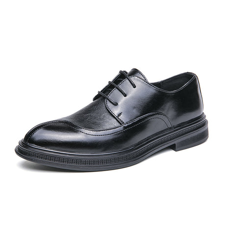 Men's Retro Trend British Pointed Leather Shoes