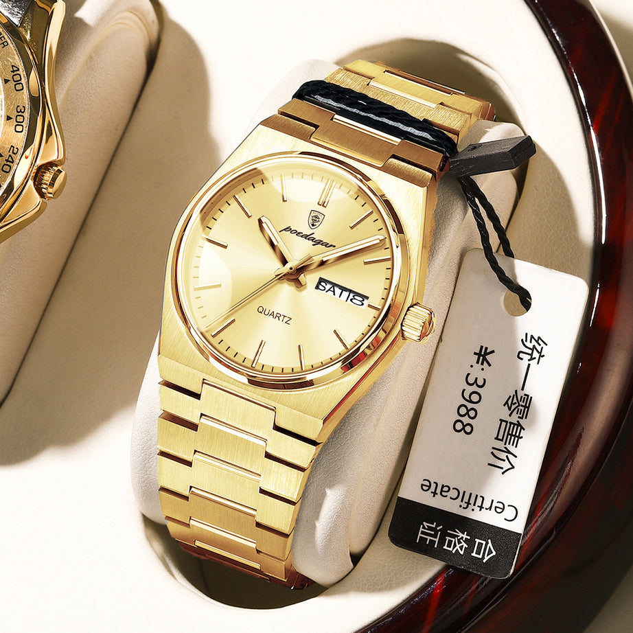 Women's  Double Calendar Quartz Watch