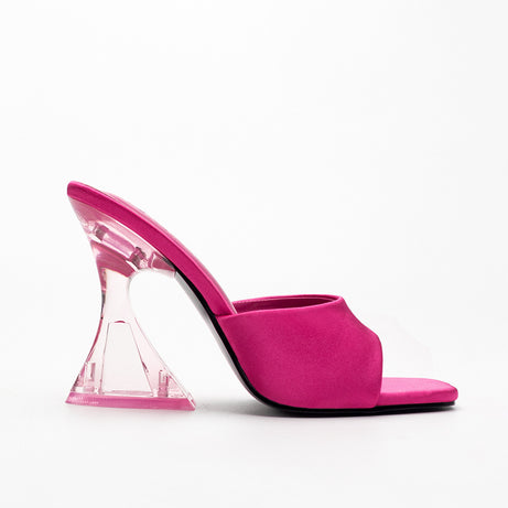 Women's High-heeled Leather Sandals