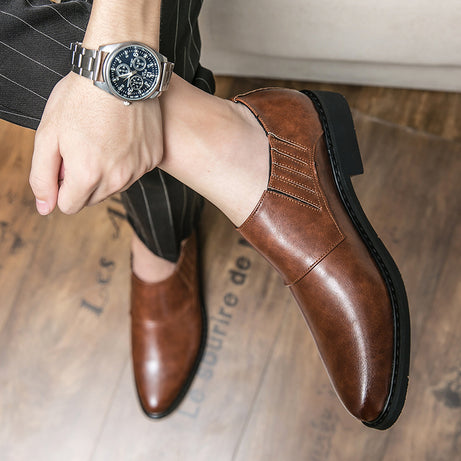 Men's Low-top British Style Leather Shoes