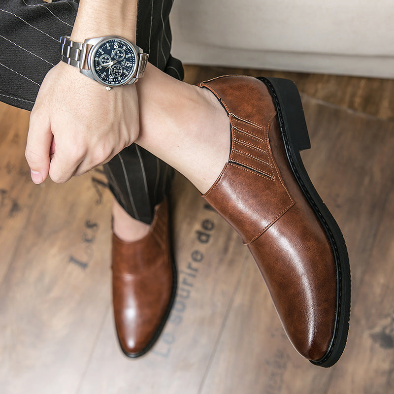 Men's Low-top British Style Leather Shoes