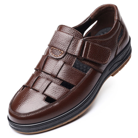 Men's Leather Casual Breathable Sandals