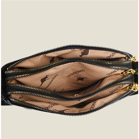 Women's Leather Crocodile Texture Crossbody Bag