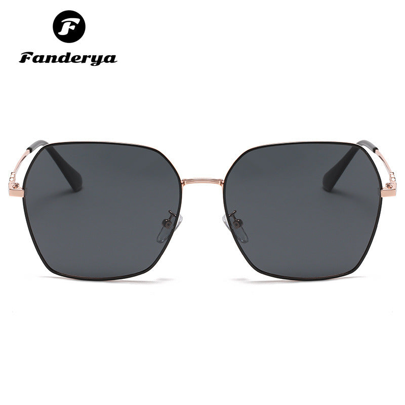 Women's Polarized Anti-ultraviolet Trend Round Face Sunglasses