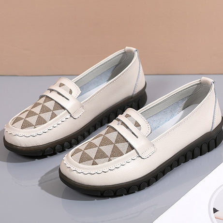 Women's Low-Top Leather Casual Shoes