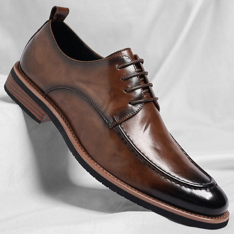 Men's Leather Oxford Pointed Formal Shoes