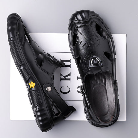 Men's Leather Breathable Casual Sandals