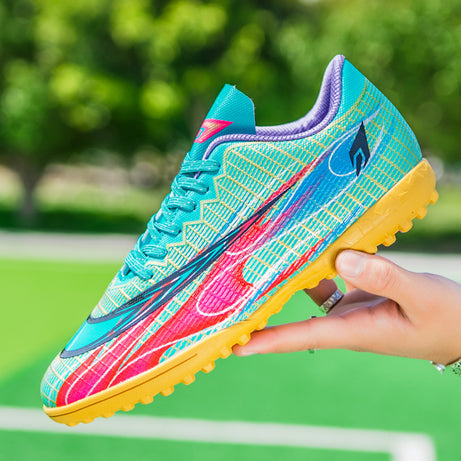 Men's Leather Football Turf Sports Shoes