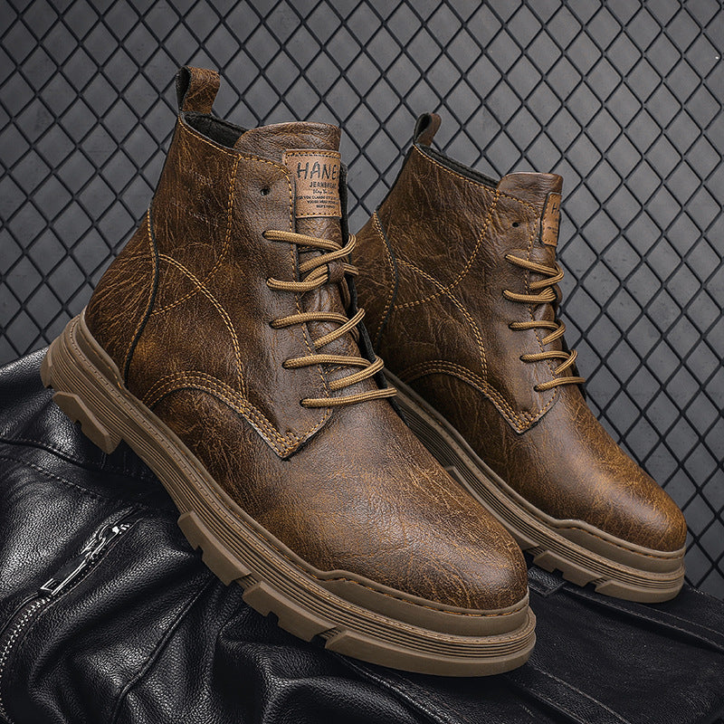 Men's Leather Outdoor Martin Boots