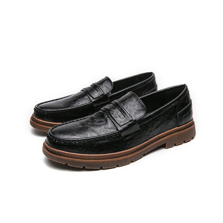 Men's Leather Fashionable Trendy Loafers Shoes