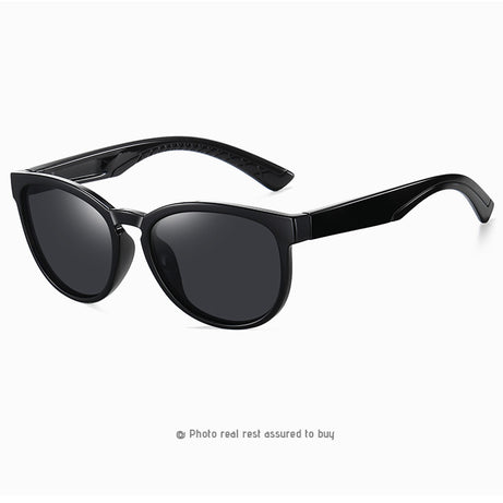 Men's Round Polarized Colorful Film Sunglasses