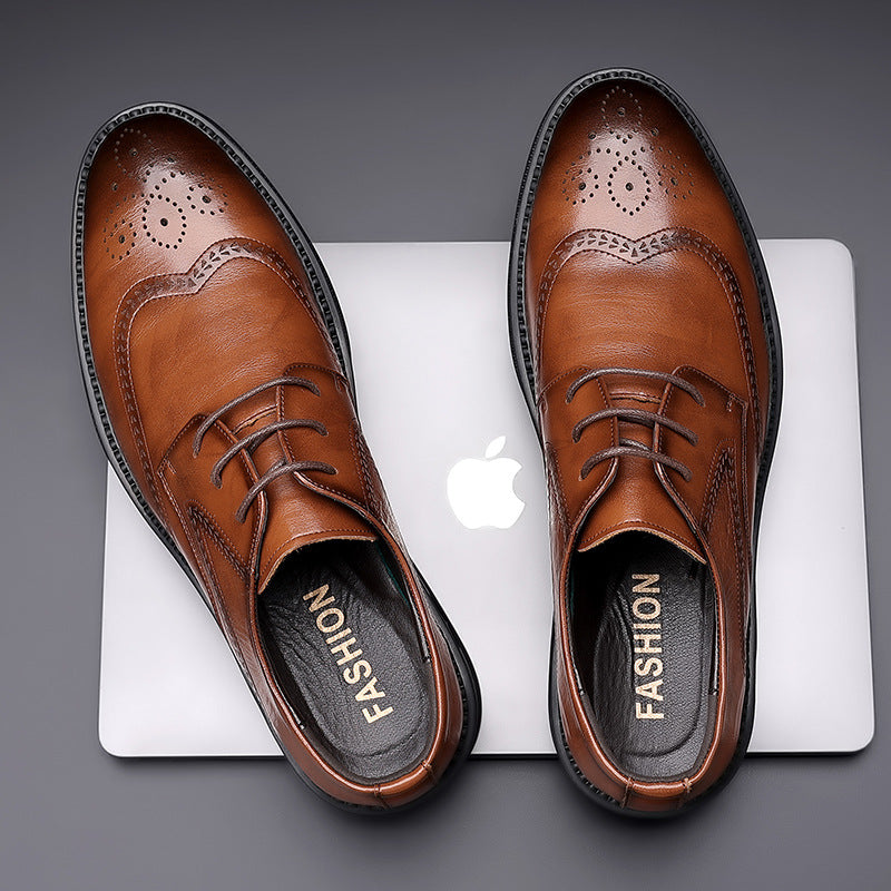 Men's Leather Crocodile Pattern Formal Shoes