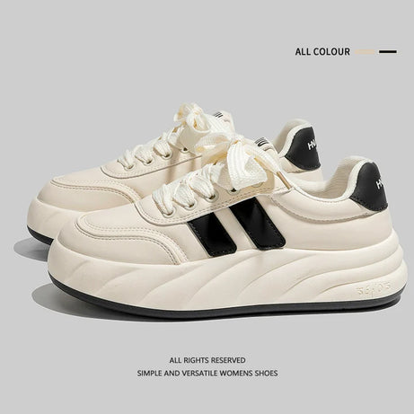 Women's Beige Casual Canvas Sneakers (In Stock)