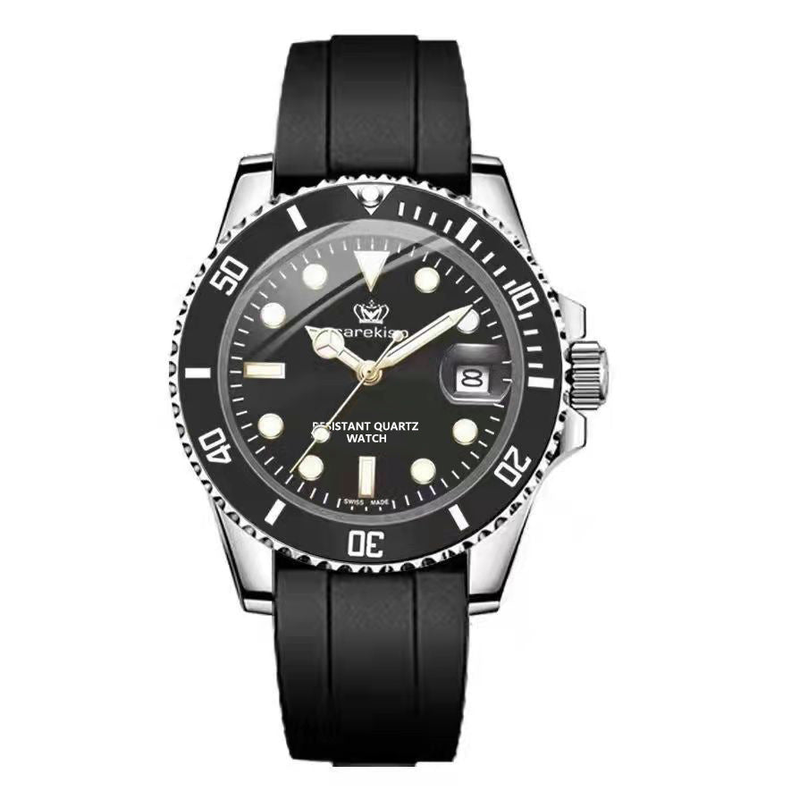 Men's Multi-functional Silicone Tape Watch