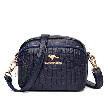 Women's Leather Crocodile Pattern Shoulder Bag