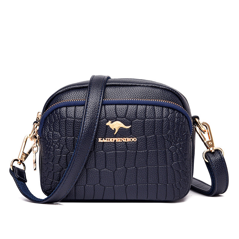 Women's Leather Crocodile Pattern Shoulder Bag