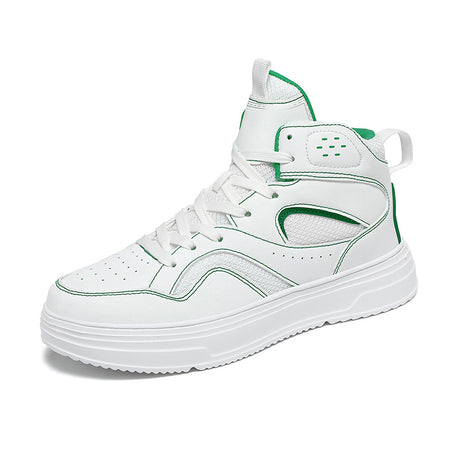 Men's Leather Mesh Breathable Outdoor Casual Shoes